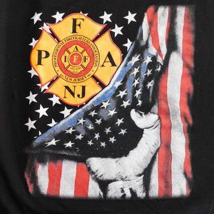 T Shirt Professional Firefighters Association NJ Adult Size XL Extra Large